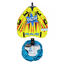 Load image into Gallery viewer, Rave Sports Razor 2 Rider Towable 02265 with 6 Rider Tow Rope 01037