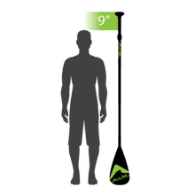 Load image into Gallery viewer, Pulse Bamboo Carbon Adjustable iSup Paddle