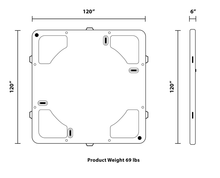 Load image into Gallery viewer, Rave Sports Aqua Dock 10' X 10'