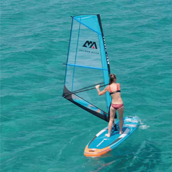Windsurf Sail - Woman windsurf with the Aqua Marina Blade Sail Rig Package
