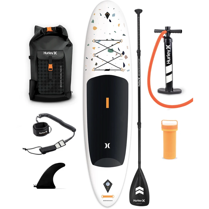Inflatable Stand Up Paddle Board - Hurley Advantage 10' ISUP Terrazzo HUR-005 kit