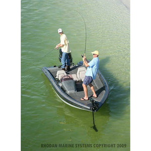 Trolling Motor - Men fishing with Rhodan Marine HD GPS Anchor ® Trolling Motor – 24V Black Color on their boat