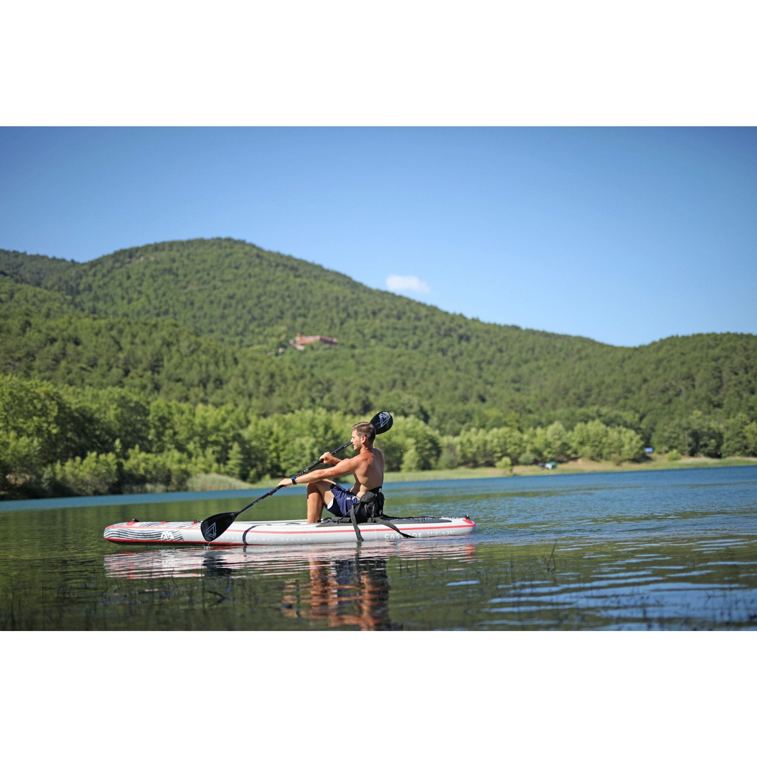 Inflatable Paddle Board - Aqua Marina 2021 Cascade 11'2" Inflatable SUP-Kayak Hybrid BT-21CAP