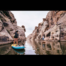 Load image into Gallery viewer, Inflatable Paddle Board - POP Board Co 11'0" The POP Up Yellow/ Turquoise