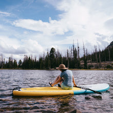Load image into Gallery viewer, Inflatable Paddle Board - POP Board Co 11'0" The POP Up Yellow/ Turquoise