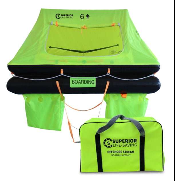 Life Raft - Superior Coastal Surge Life Raft, 6 Person