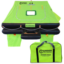 Load image into Gallery viewer, Liferaft - Superior Life-Saving ISO Wave Racer Liferaft, 4 - 8 Person