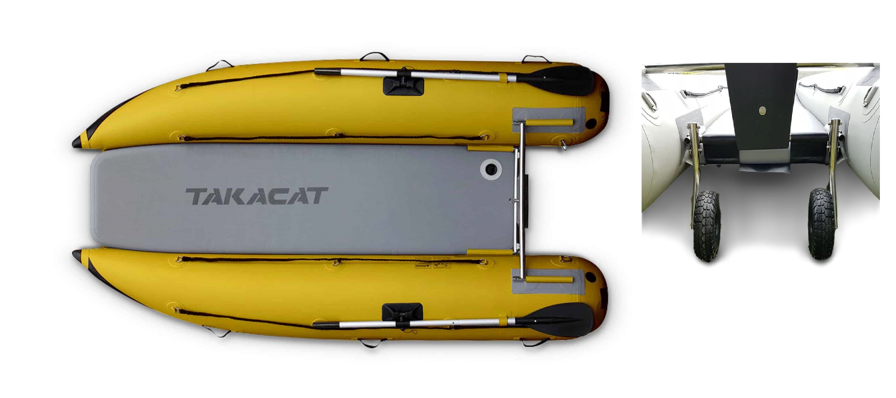 Takacat T340LX 11'2" Inflatable Boat - Tang Yellow