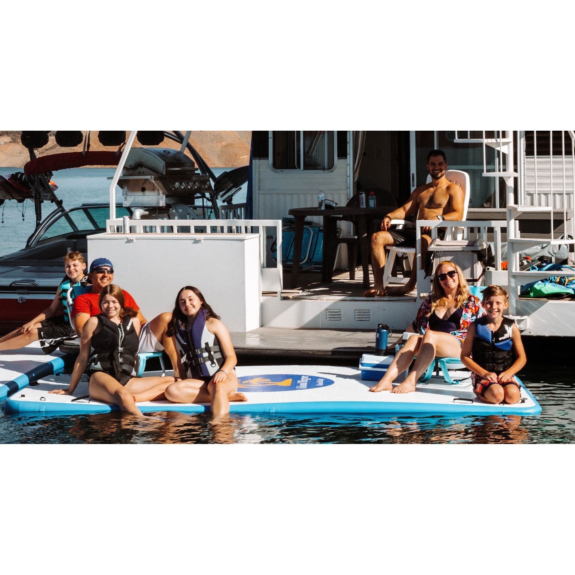 Platforms/Mats - Island Hopper 12'X6'  Island Buddy Water Platform & Dock  IHBUDDY12