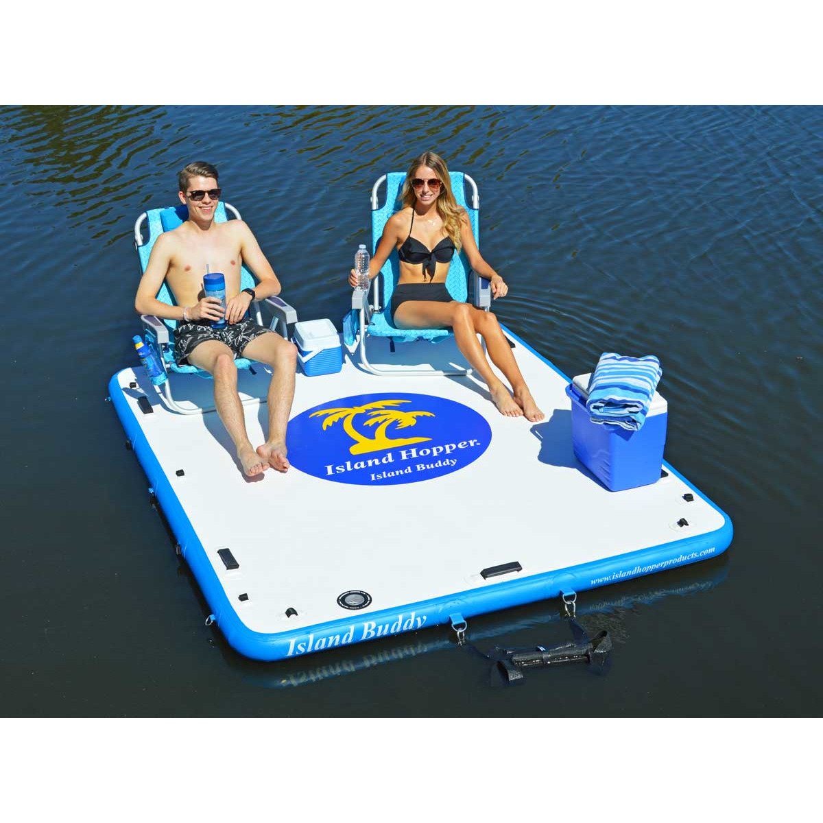 Platforms/Mats - Island Hopper 8'X6' Island Buddy Water Platform & Dock IHBUDDY8