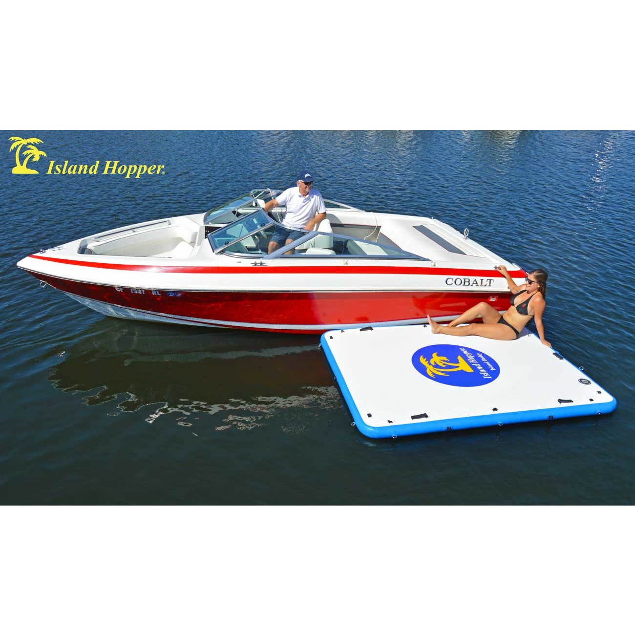 Platforms/Mats - Island Hopper 8'X6' Island Buddy Water Platform & Dock IHBUDDY8