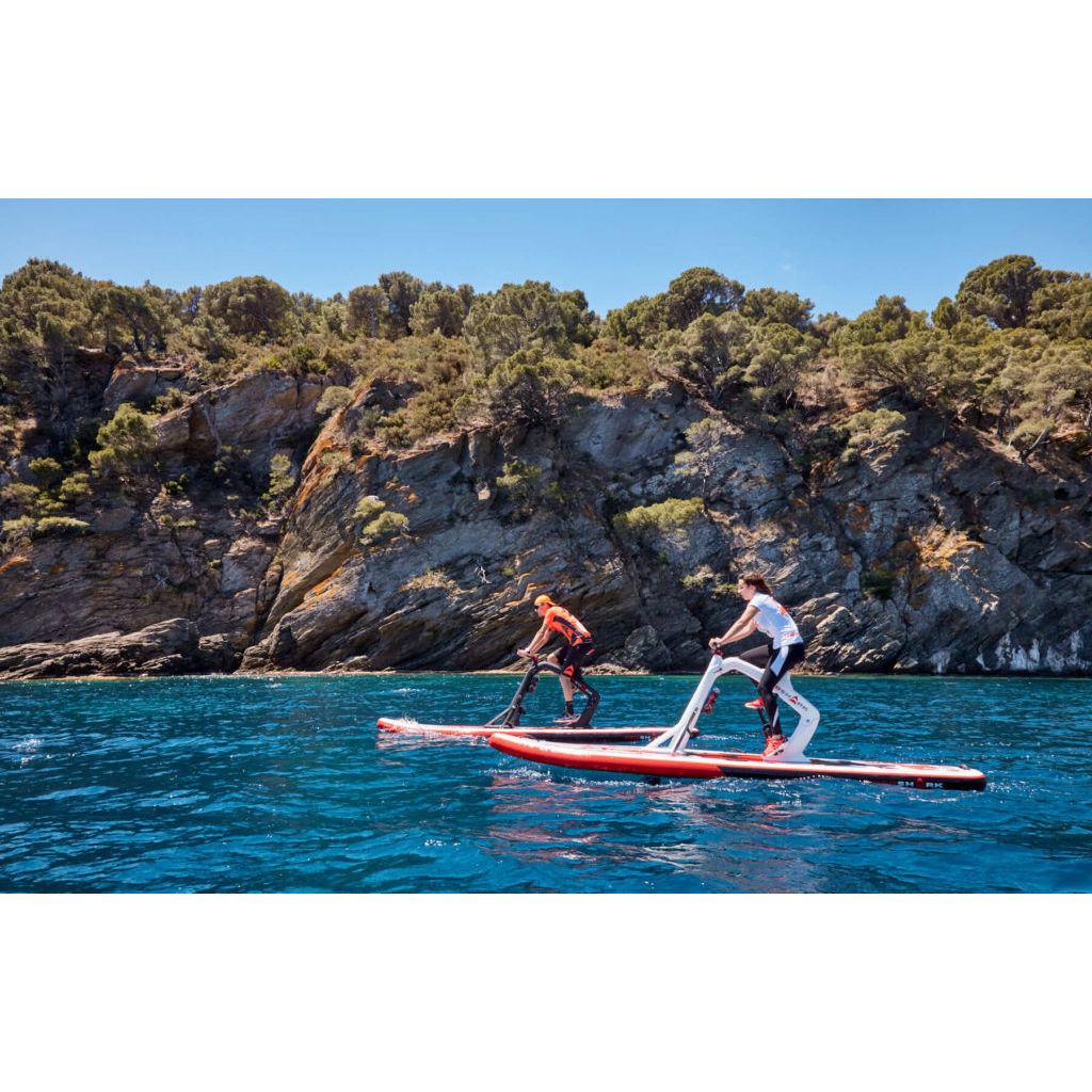 Red Shark Paddle Board with Bike Kit