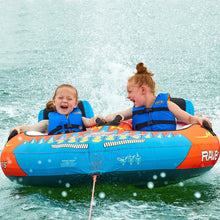 Load image into Gallery viewer, Two kids enjoying the Rave Sports Tirade II Towables 02371