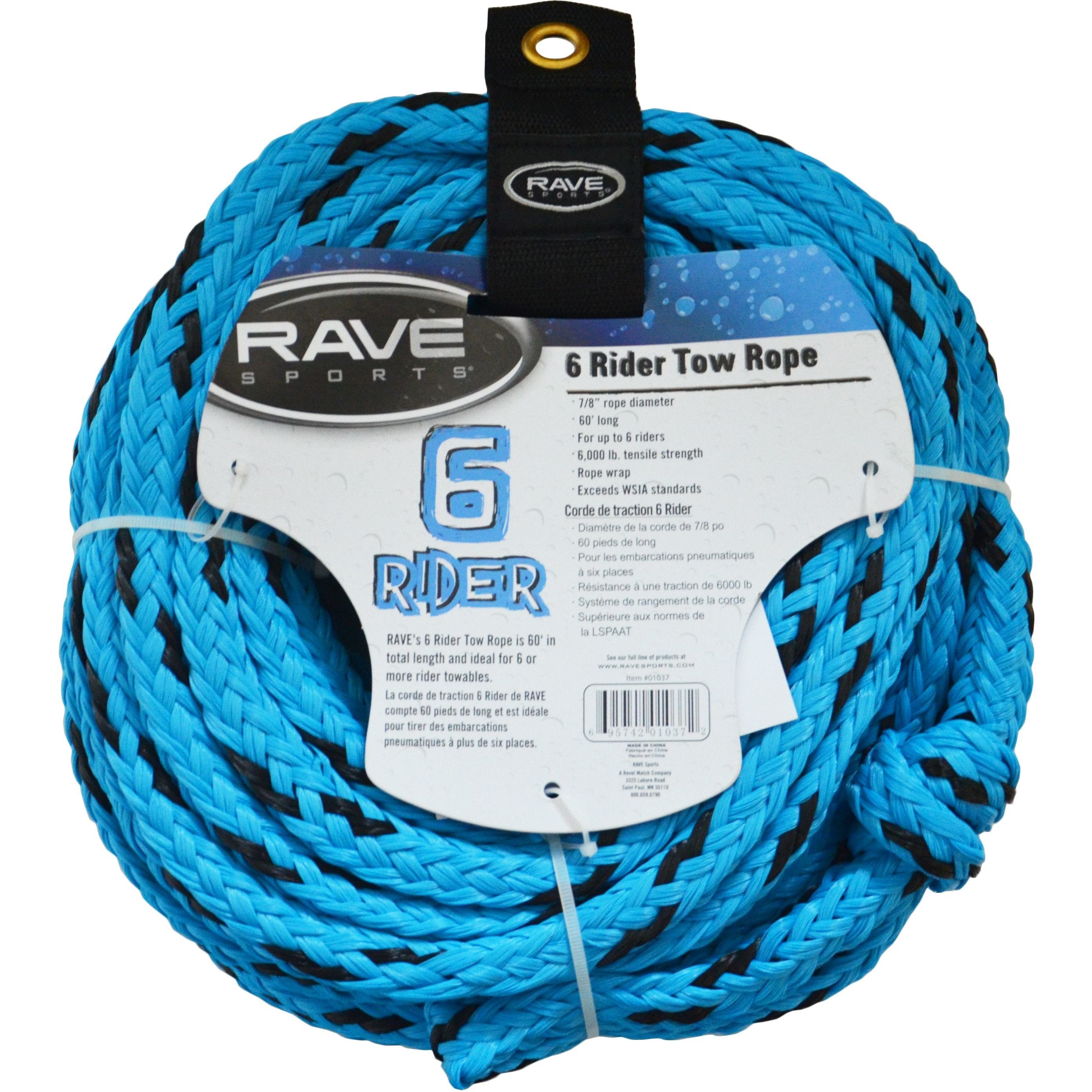 Towables / Tubes - Rave Sports 6 Rider Tow Rope 01037