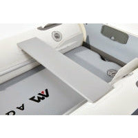 Inflatable boat - Aqua Marina Deluxe U-Type Yacht Tender 11’6″ (350cm) with DWF Air Deck BT-UD350 wooden bench seat