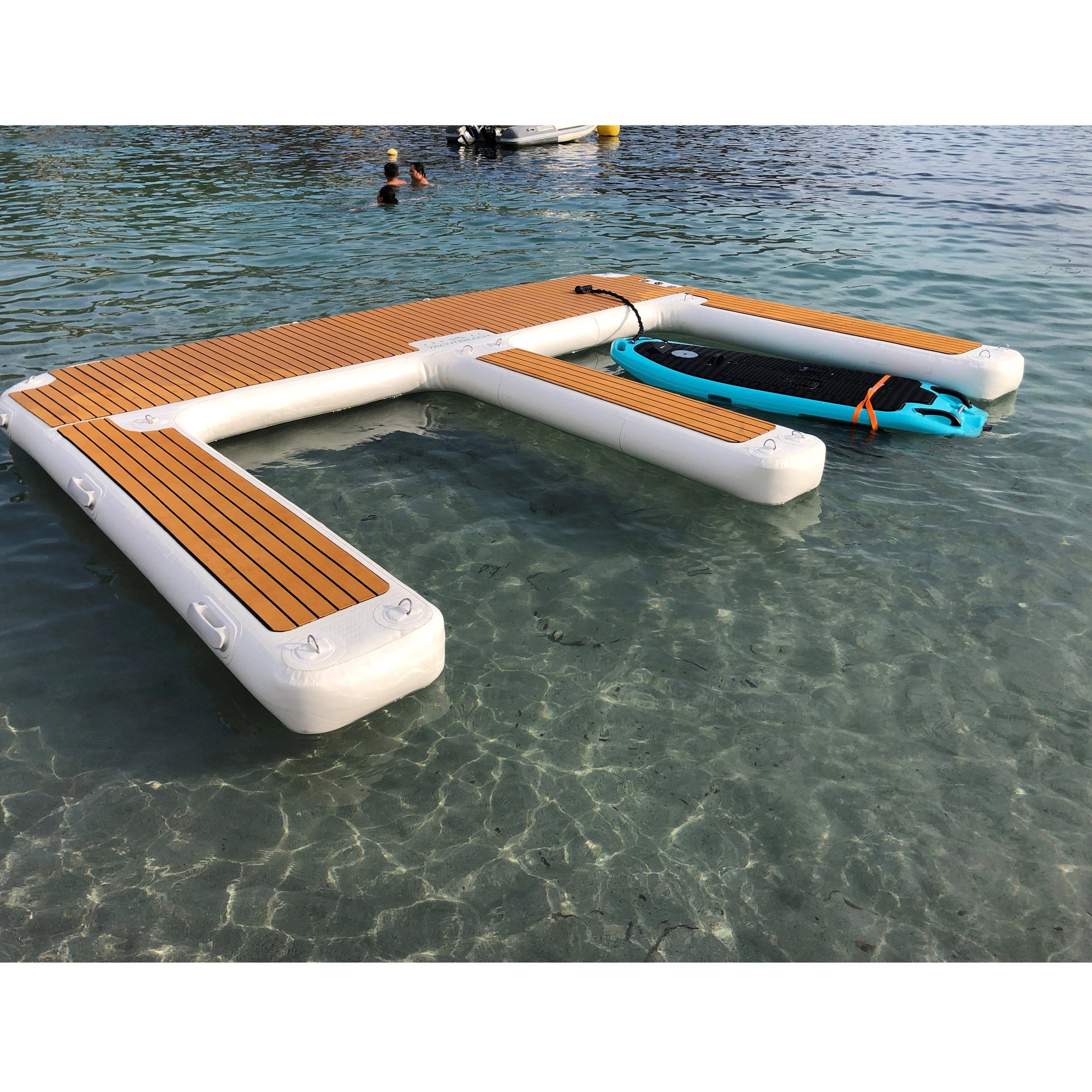 a board docked at the YachtBeach Jet Ski Dock Double 4.10