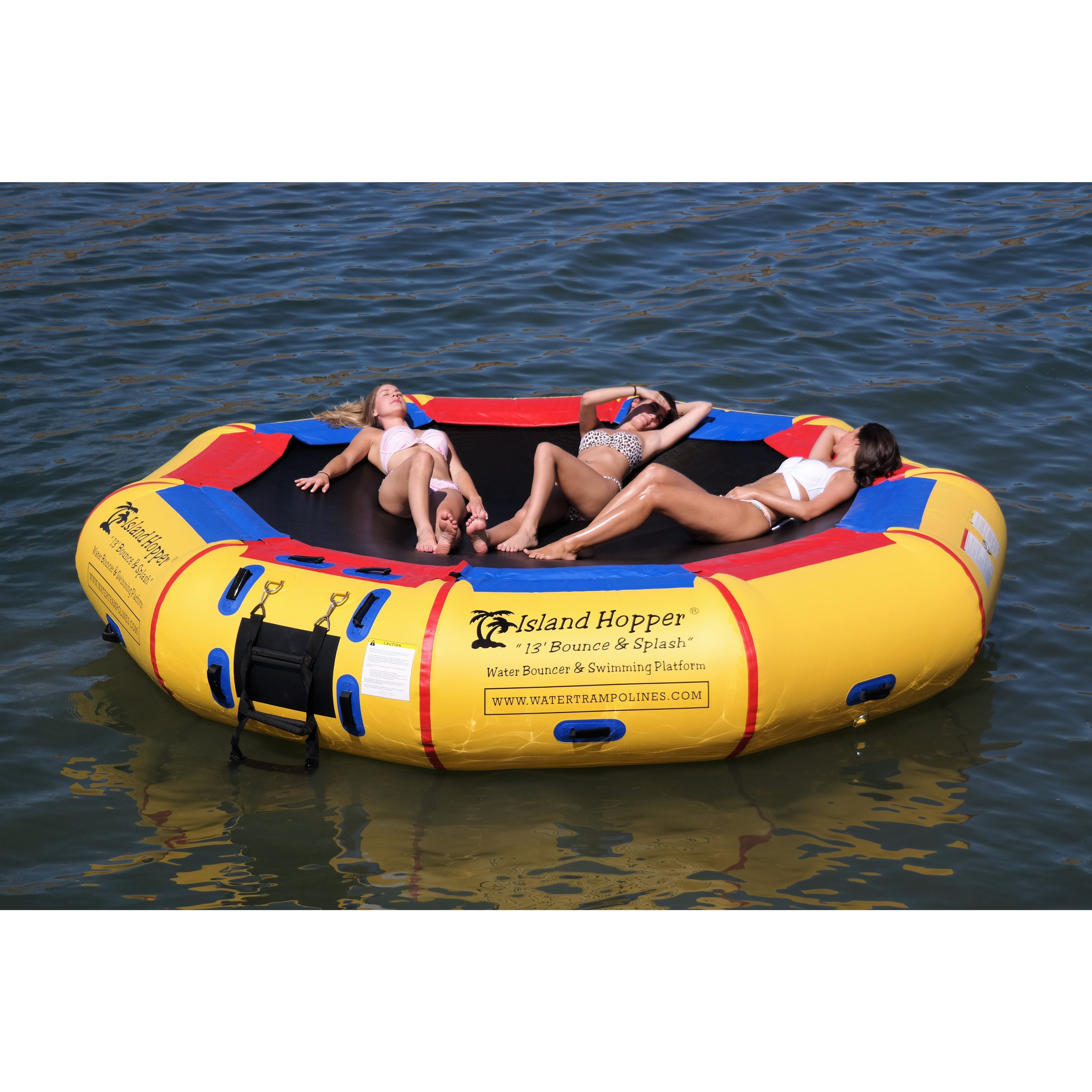 Water Bouncer - Island Hopper 13′ Bounce-N-Splash Padded Water Bouncer 13BNS