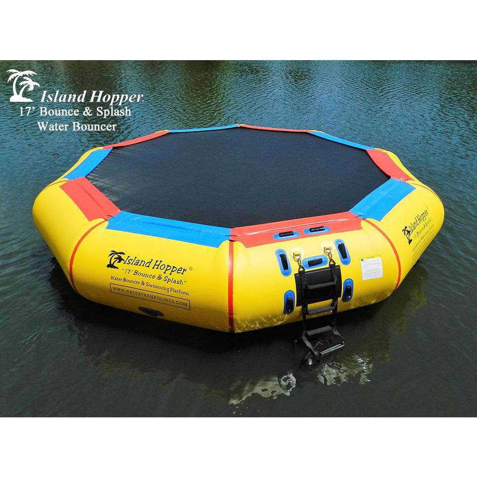 Water Bouncer - Island Hopper 17′ Bounce-N-Splash Padded Water Bouncer  17BNS