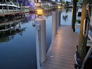 Dock Sentry Piling Cover - Taupe
