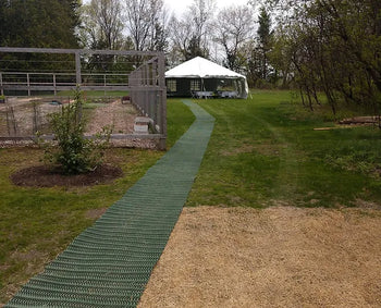 AccessRec GRASSMAT®  Making A Path Way  To A Tent