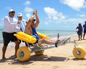 AccessRec  WaterWheels  Floating Beach Wheelchair