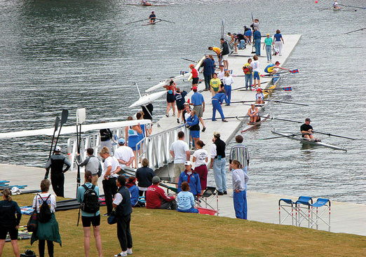 people on the Connect-A-Dock Straight Shape Low-Profile Docks