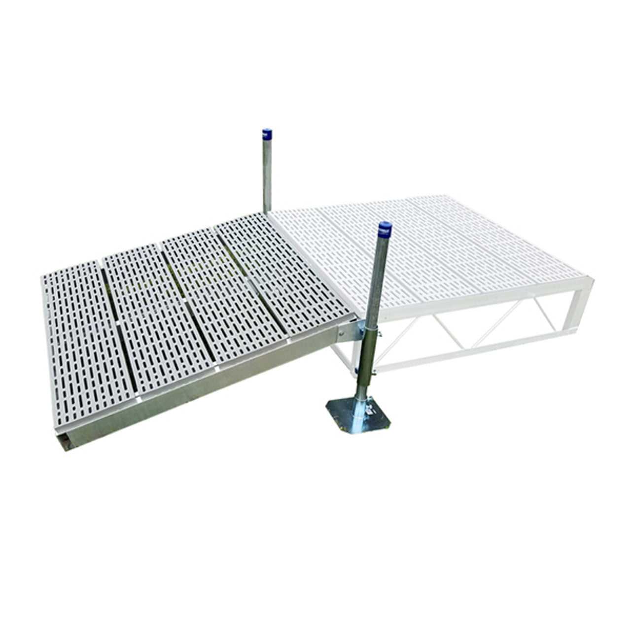 Patriot Docks Shore Ramp Gray Poly 4'x4'