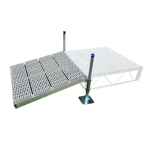 Patriot Docks Shore Ramp Gray Poly 4'x4'