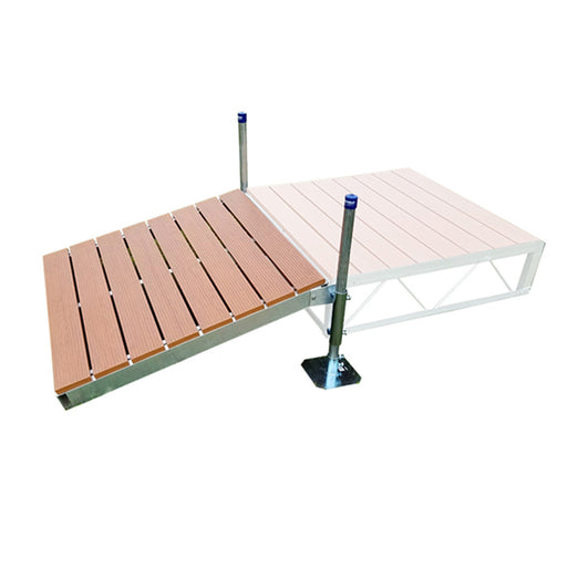 Patriot Docks Shore Ramp Brown Aluminum 4'x4'
