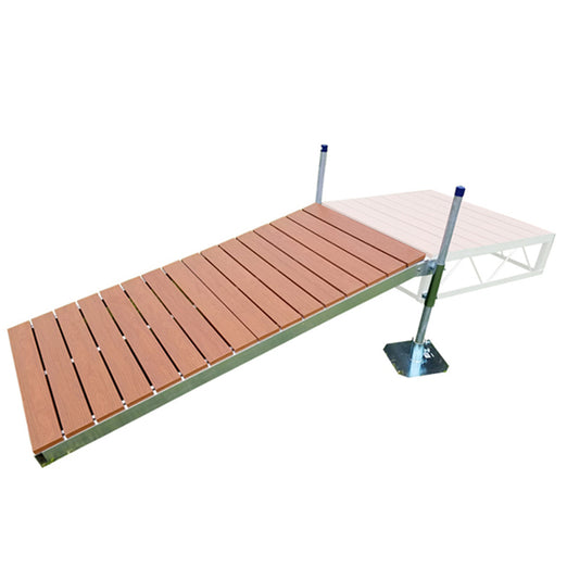 Patriot Docks Shore Ramp Brown Aluminum 4'x8'
