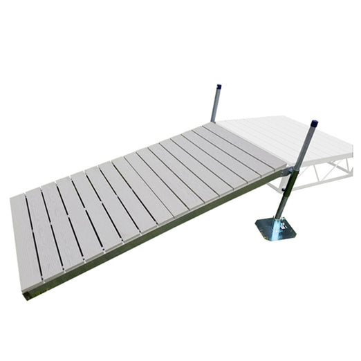 Patriot Docks Shore Ramp Gray Aluminum 4'x8'