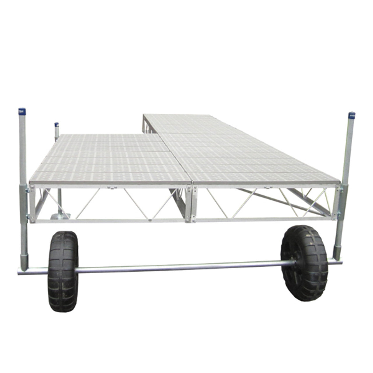 Patriot Docks 32' Patio Rolling Dock tan poly decking