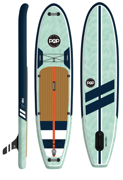POP Board Co 11'0 Yacht Hopper Mint/Teak/Blue Stand Up Paddle Board