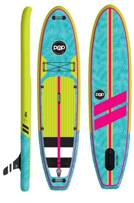 POP Board Co 11'0 Yacht Hopper Lime/Turquoise Stand Up Paddle Board