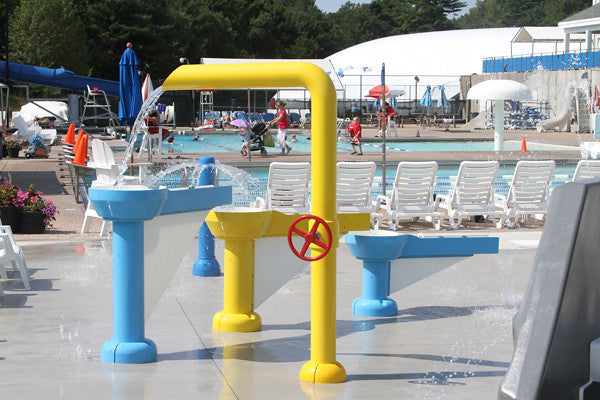 Rain Drop Products Pipe Falls Play Center-OMNIPOD