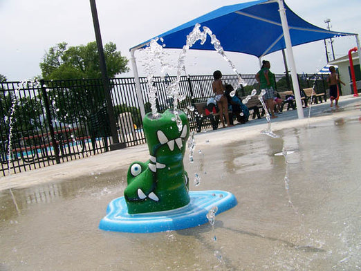 Rain Drop Products Crocodile Steve -OMNIPOD On  A Splasg Pad