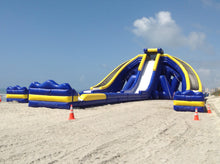 Load image into Gallery viewer, Freestyle Slides Trippo Inflatable Water Slide set up at the beach