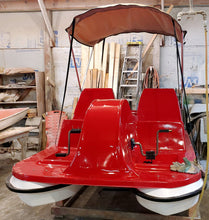 Load image into Gallery viewer, Red Adventure Glass 4 Person Platform SeaVenture Paddle Boat  with Bimini Sunshade