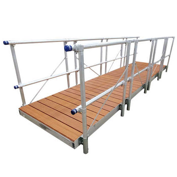 Patriot Docks 16 ft Aluminum Gangway Brown