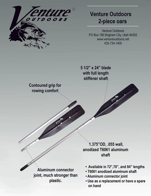 Venture Outdoors Two-Piece Oar each