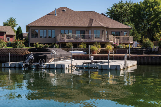 Connect-A-Dock U Shape High-Profile Docks side by side