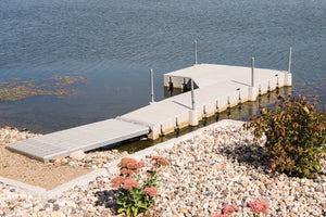 Connect-A-Dock L-Dock Packages 2000 Series-High Profile installed at the lake