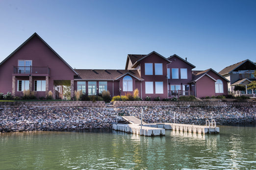 Connect-A-Dock U Shape High-Profile Docks in the lake