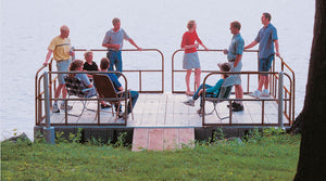 people having fun on the Connect-A-Dock Deck Packages High Profile