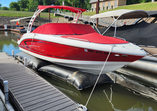 Air-Dock Inflatable Boat Lift - Floating Lift For WakeSurfer Boats