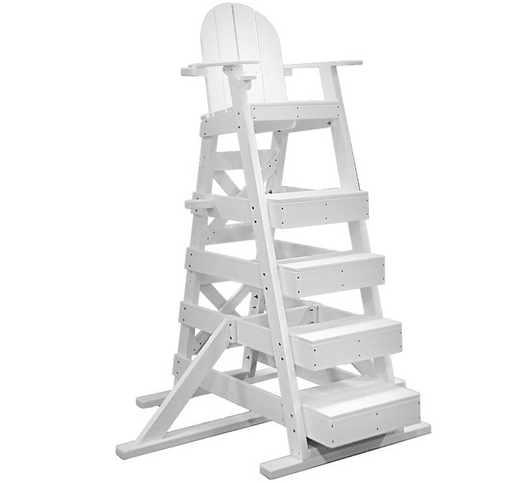 Water Safety Products Recycled Plastic Lifeguard Chair 60" seat height