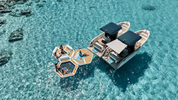 Yachtbeach Relax Zone 2.50 Hex Platform 8'2"x9'5"