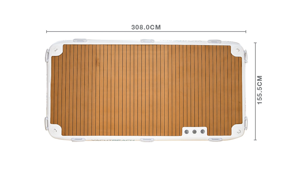 Yachtbeach Platform 3.08 Premium Teak 10.1’x5′