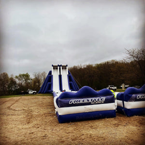 Freestyle Slides 4 Lane Inflatable Water Slide