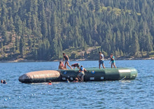 Load image into Gallery viewer, Island Hopper 20′ “Acrobat” Water Trampoline Natural Green
